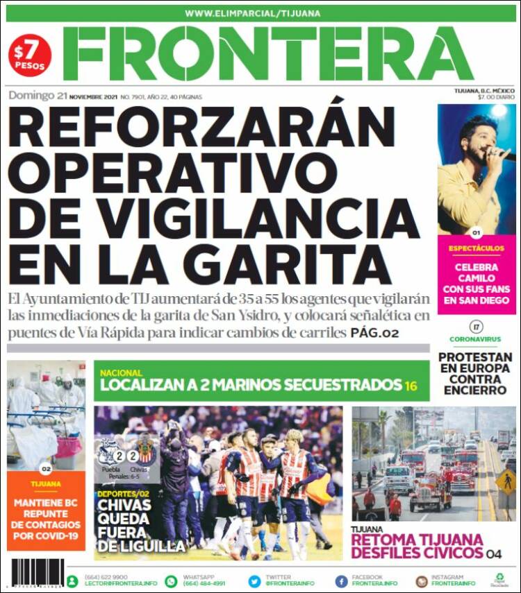 Portada de Frontera (M&eacute;xico)