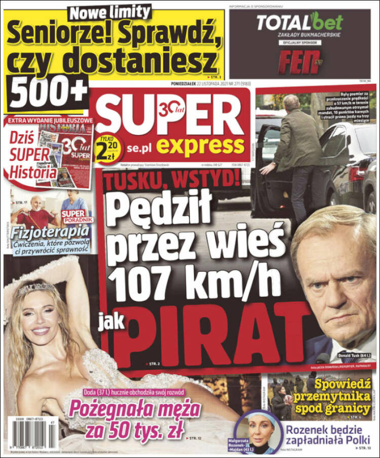 Portada de Super Express (Polonia)