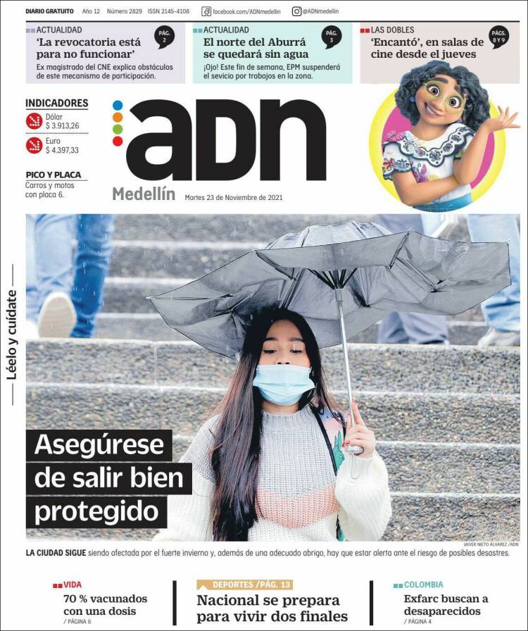 Portada de ADN - Medellín (Colombia)