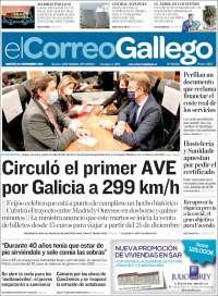 Portada de El Correo Gallego (Espa&ntilde;a)