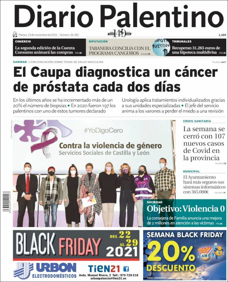 Portada de Diario Palentino (Espa&ntilde;a)