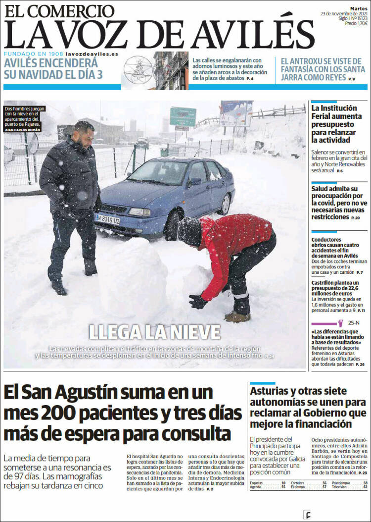 Portada de El Comercio - Avilés (Espa&ntilde;a)