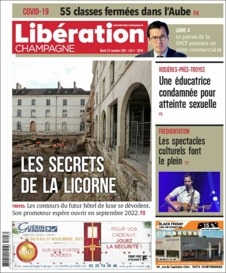 Portada de Libération Champagne (Francia)