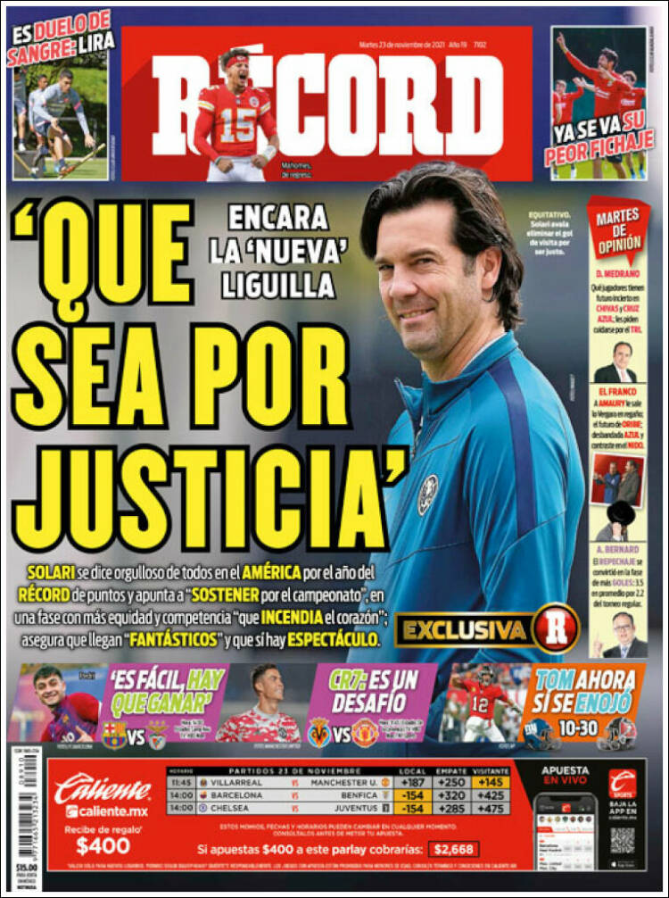 Portada de Record (Mexico)