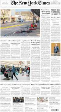 Portada de New York Times (USA)