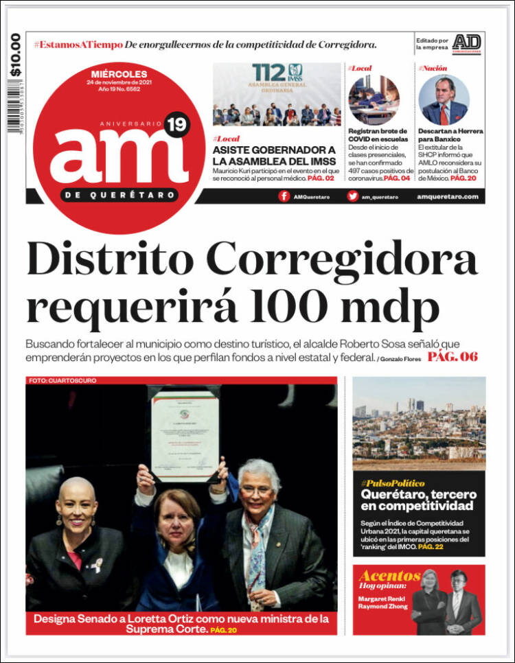 Portada de A.M. Querétaro (México)