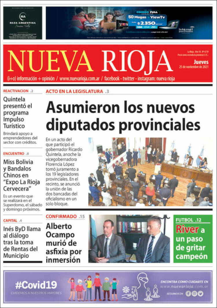 Portada de Nueva Rioja (Argentina)