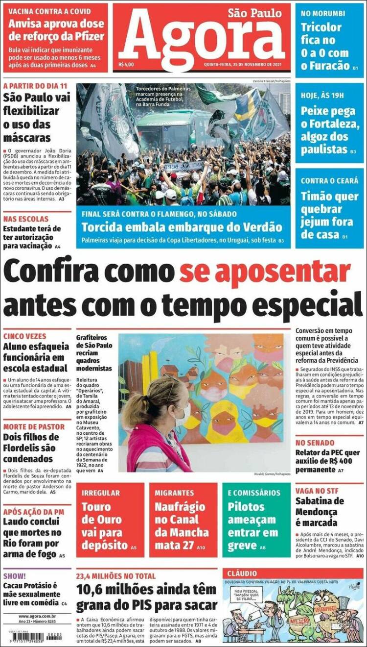 Portada de Agora São Paulo (Brasil)