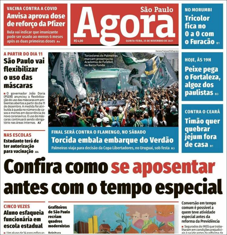 Portada de Jornal Agora (Brasil)