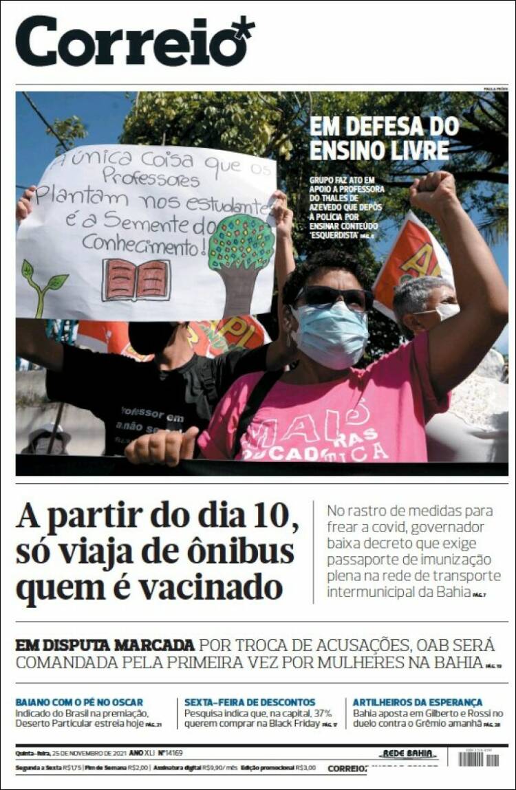 Portada de Correio* (Brasil)