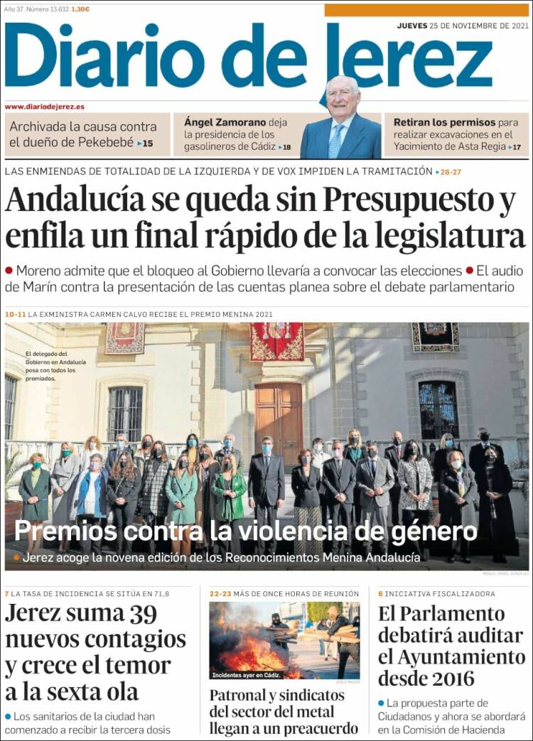 Portada de Diario de Jerez (España)