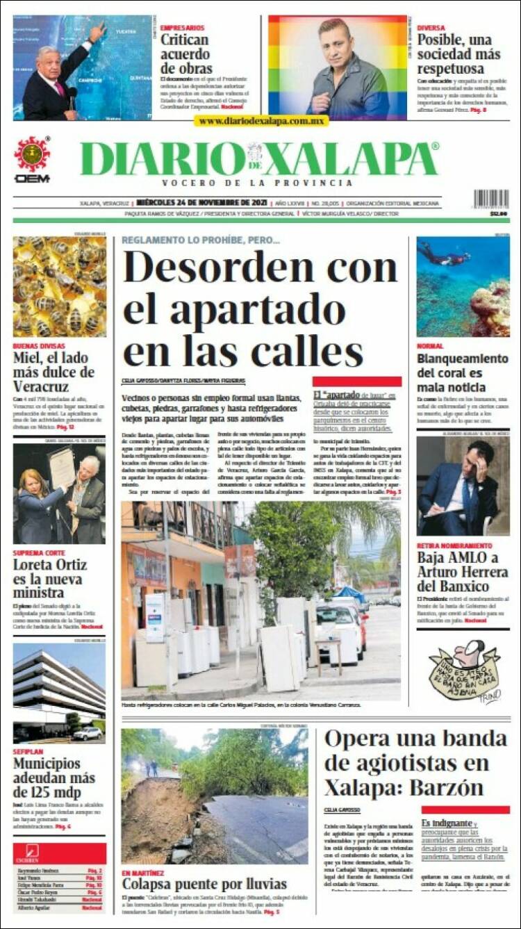 Portada de Diario de Xalapa (México)