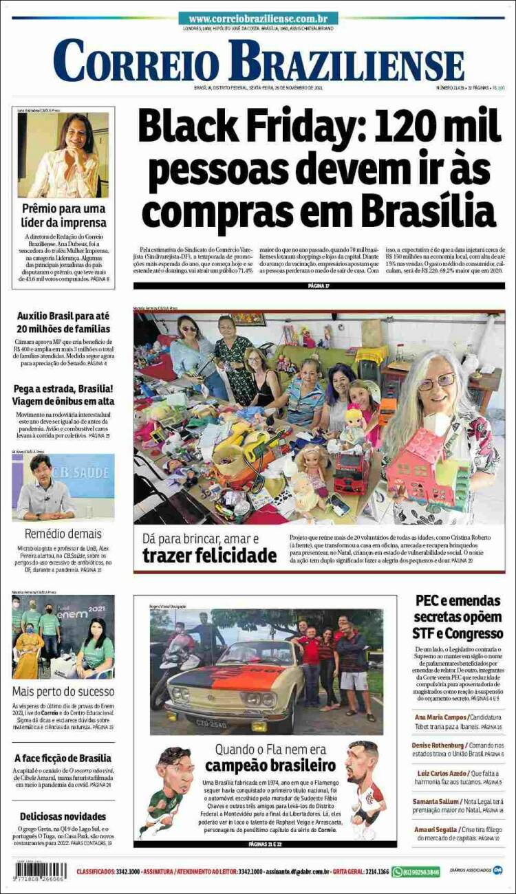 Portada de Correio Braziliense (Brasil)