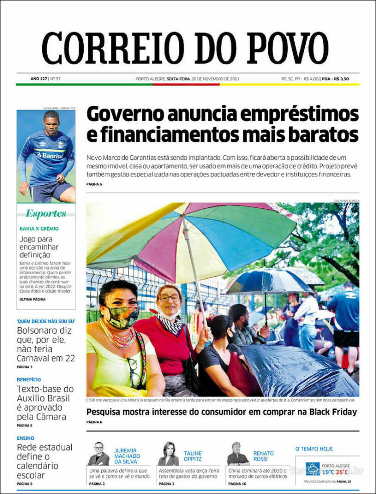 Portada de Correio Do Povo (Brasil)