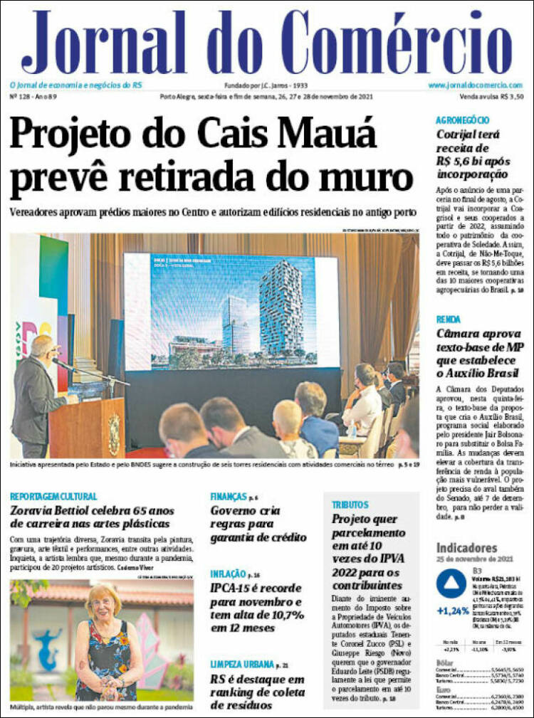 Portada de Jornal do Comércio (Brasil)