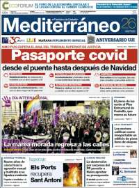 Portada de El Periódico Mediterraneo (España)