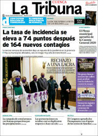 Portada de La Tribuna de Cuenca (España)