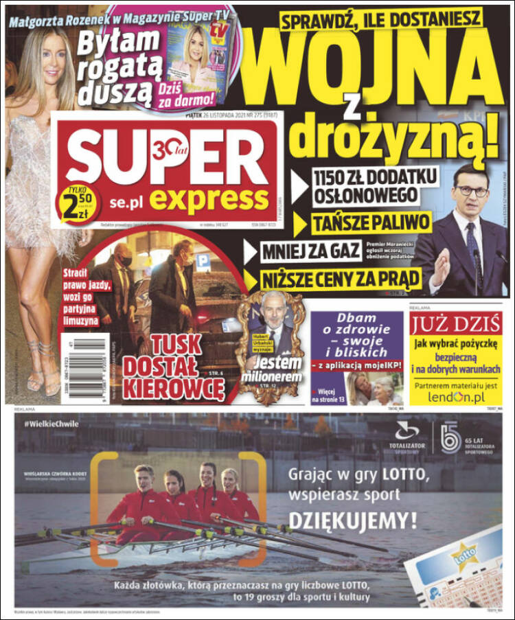 Portada de Super Express (Polonia)