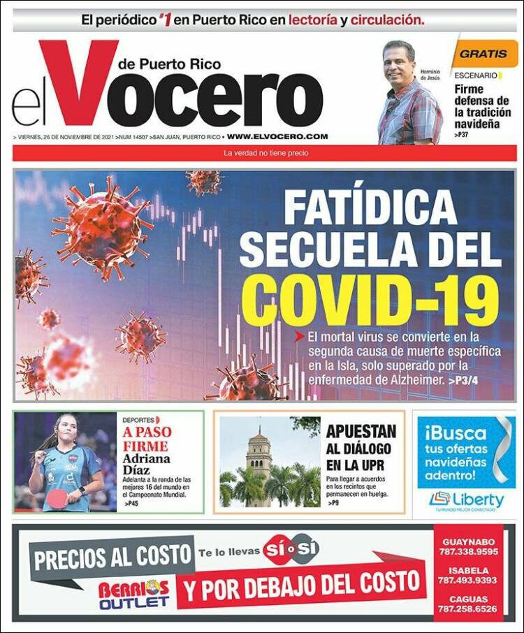 Portada de Vocero (Puerto Rico)