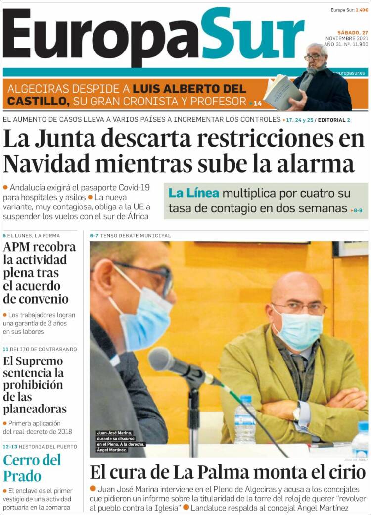 Portada de Europa Sur (Espa&ntilde;a)