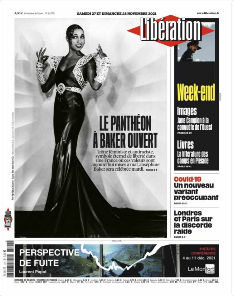 Portada de Libération (Francia)