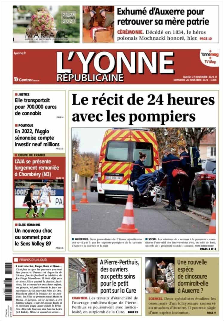 Portada de L'Yonne-Républicaine (Francia)