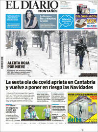 Portada de El Diario Montañés (Espagne)