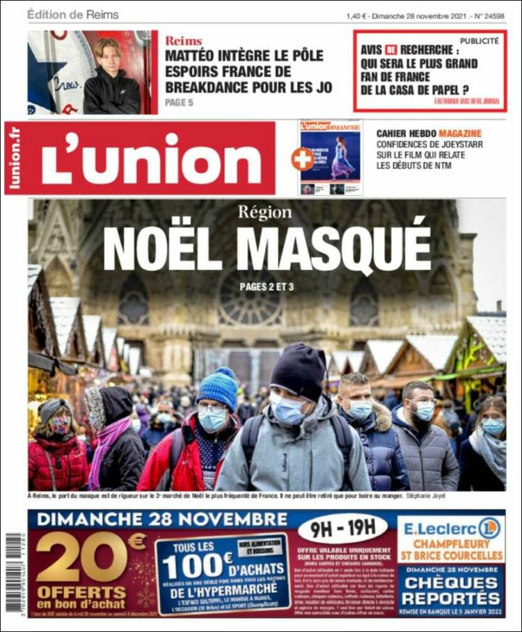 Portada de L'Union (France)