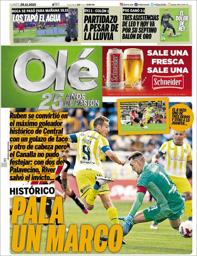 Portada de Olé (Argentina)
