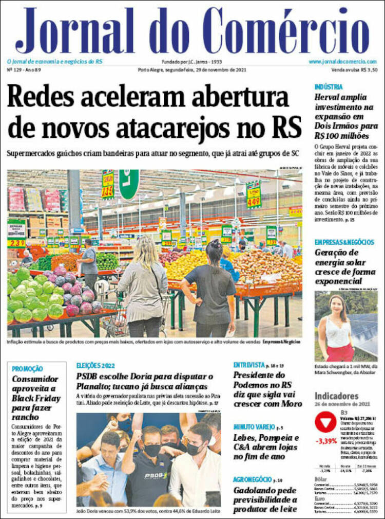 Portada de Jornal do Comércio (Brasil)