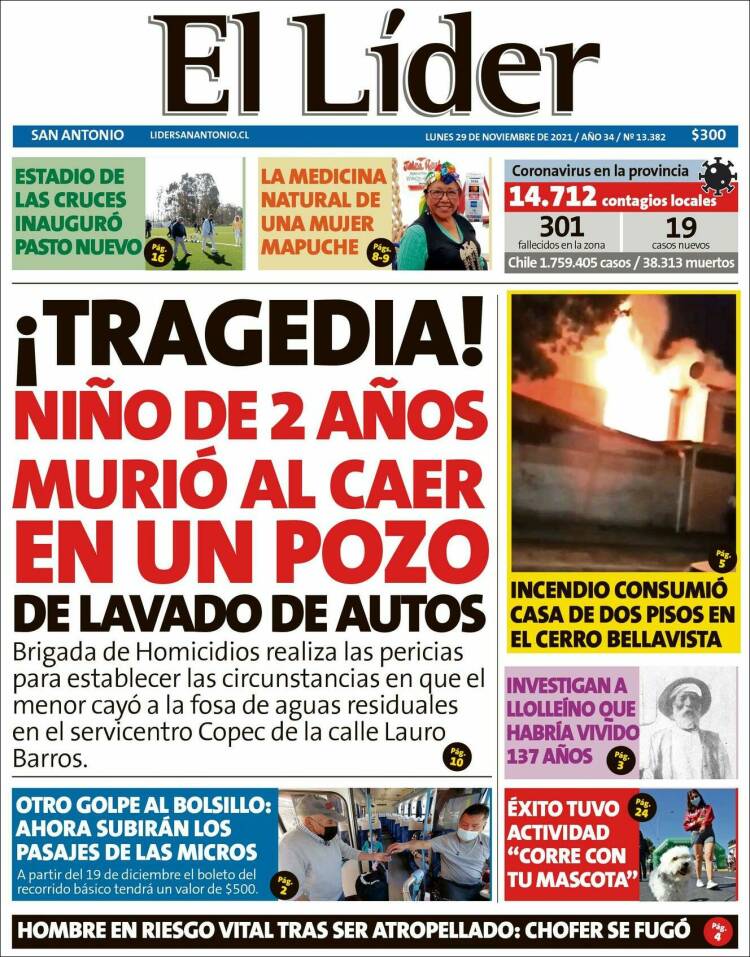 Portada de Lider de San Antonio (Chile)
