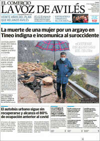 Portada de El Comercio - Avilés (Espa&ntilde;a)