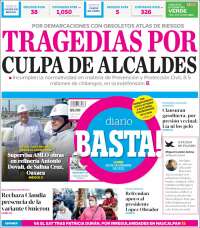 Portada de Diario Basta (México)