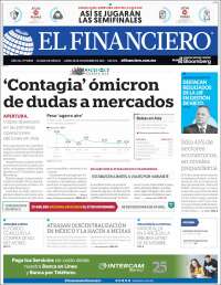 Portada de El Financiero (México)