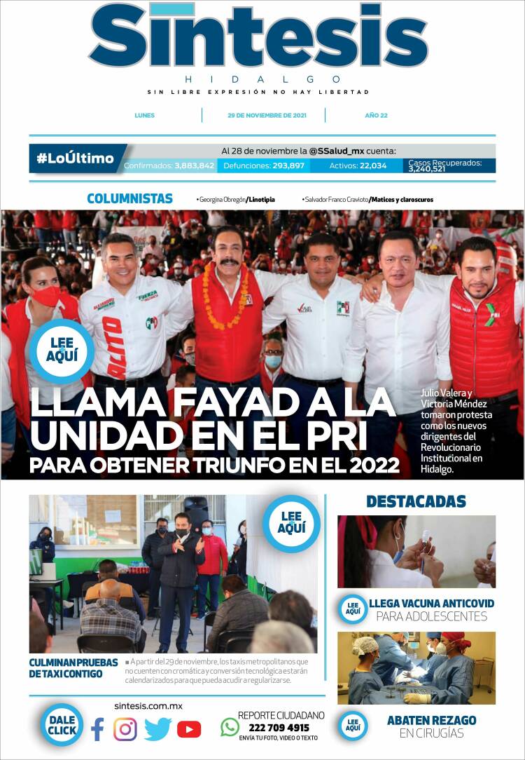 Portada de Sistesis - Hidalgo (México)