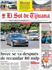 Portada de El Sol de Tijuana (México)