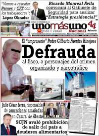 Portada de unomásuno (México)