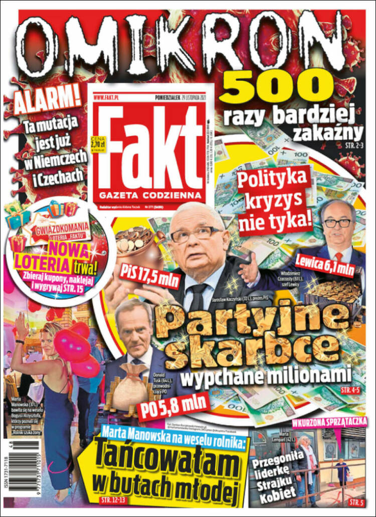 Portada de Fakt (Polonia)