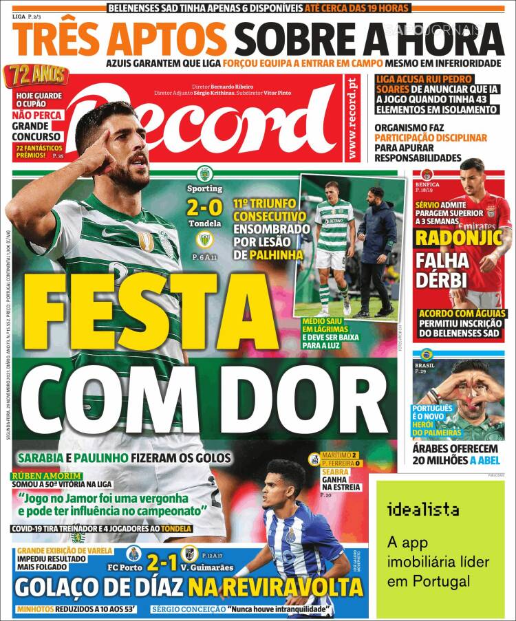Portada de Record (Portugal)