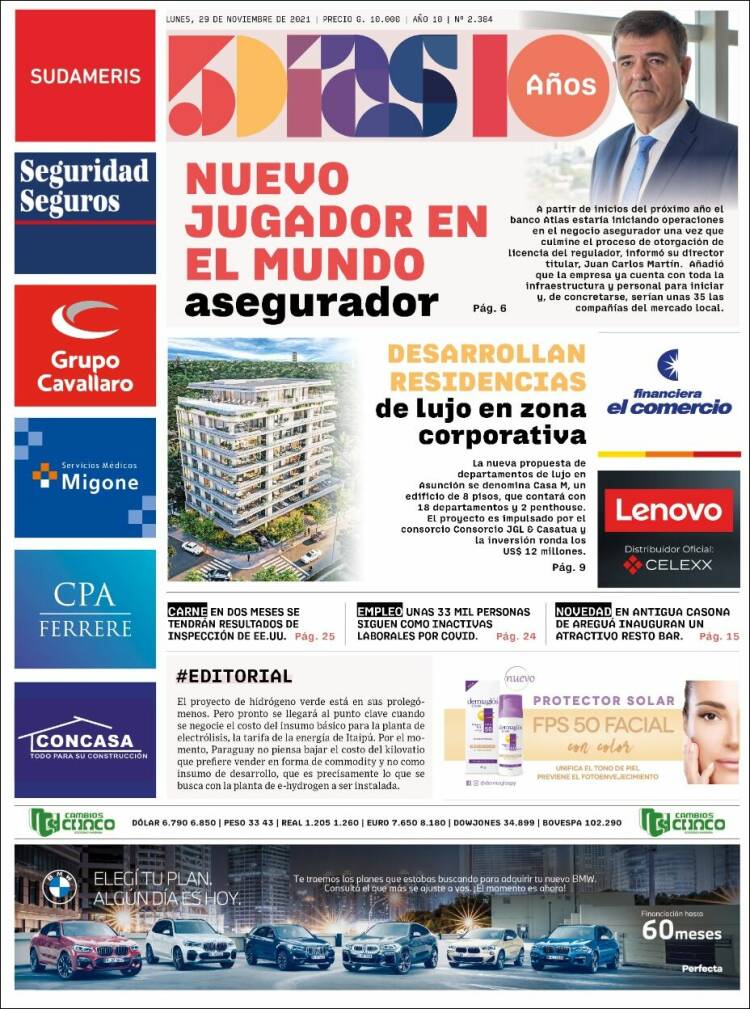 Portada de 5 Días (Paraguay)
