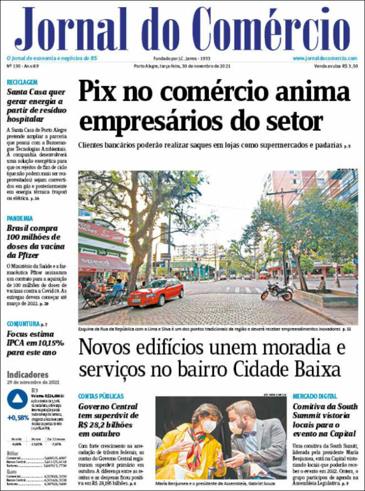 Portada de Jornal do Comércio (Brasil)