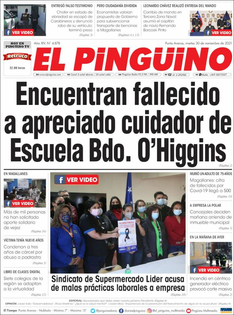 Portada de El Pingüino (Chile)