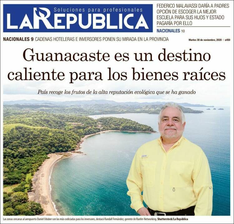 Portada de La República (Costa Rica)