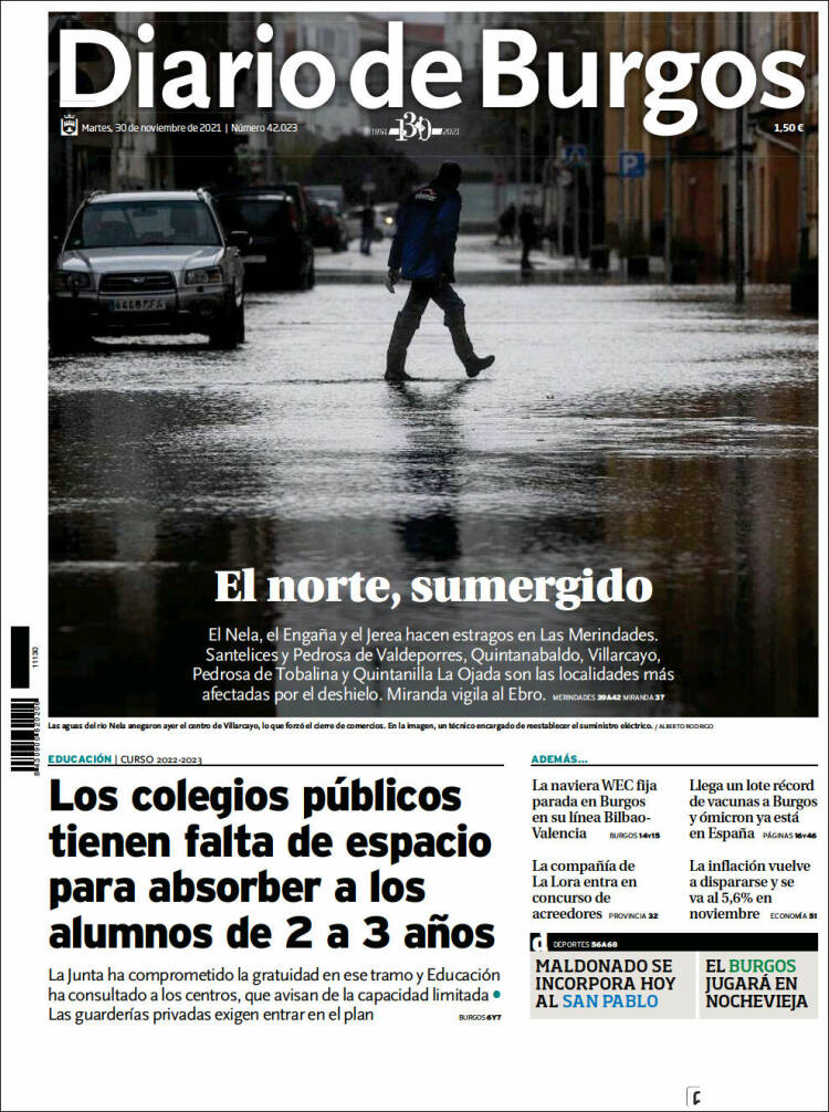 Portada de Diario de Burgos (Espa&ntilde;a)