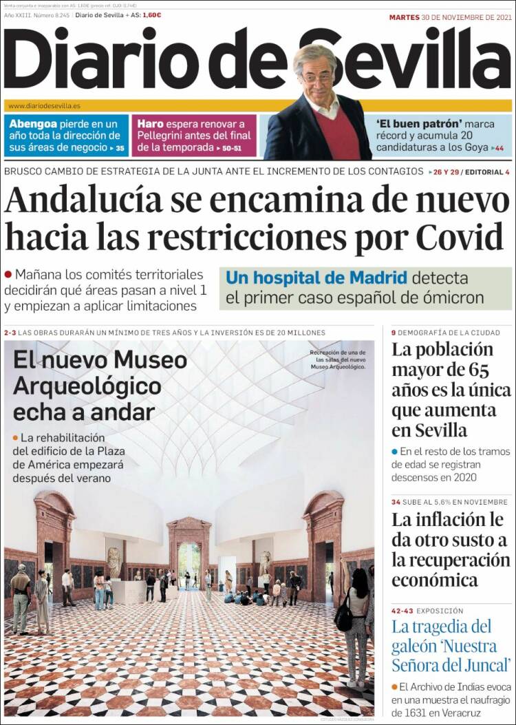 Portada de Diario de Sevilla (Espa&ntilde;a)