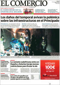 Portada de El Comercio - Gijón (Espa&ntilde;a)