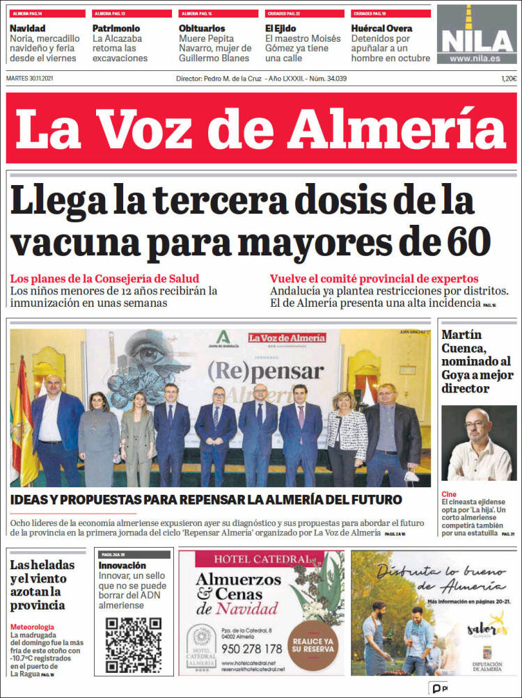 Portada de La Voz de Almería (Espa&ntilde;a)
