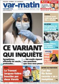 Portada de Nice-Matin (Francia)
