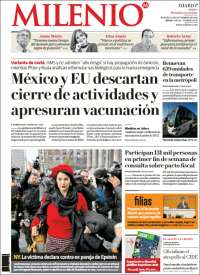 Portada de Milenio - Jalisco (M&eacute;xico)