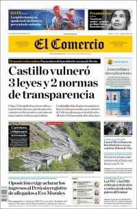 Portada de El Comercio (Peru)